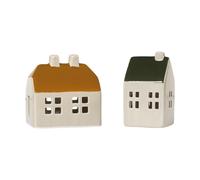 Broste Copenhagen Casa decorativa Bo 2 piezas Golden Brown