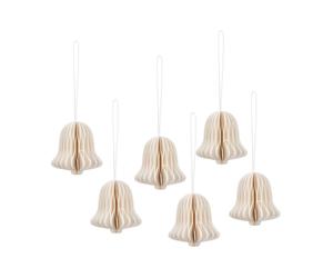 Broste Copenhagen Colgante navideño de campana Chime Off white