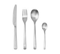 Broste Copenhagen Cubertería Hune brushed satin 4 piezas Acero inoxidable