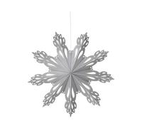 Broste Copenhagen Estrella de Adviento Snowflake Plata. M
