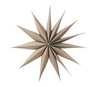 Broste Copenhagen Estrella de Navidad Venok 40 cm gris cálido