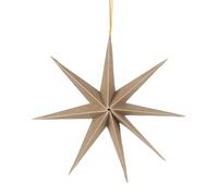 Broste Copenhagen Estrella de papel Star Ø50 cm Natural brown