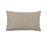 Broste Copenhagen Funda de cojín Karen Light beige-black. 30x50 cm