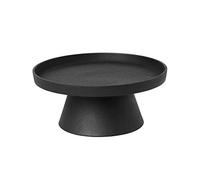 Broste Copenhagen Holger 71177620 - Plato para Velas (Aluminio, 24 x 11 cm), Color Negro y Mate