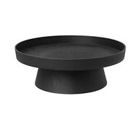 Broste Copenhagen Holger 71177622 - Plato para Velas (Aluminio, 35 x 35 x 12 cm), Color Negro