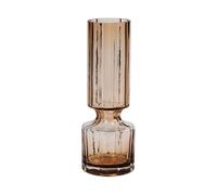 Broste Copenhagen Hyacint Indian Tan 14496139 - Jarrón de Cristal soplado artesanalmente (10 x 28,3 cm), Color Beige y Naranja Transparente