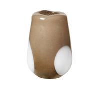 Broste Copenhagen Jarrón de vidrio Ada Dot 26 cm Simply taupe warm grey