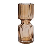 Broste Copenhagen Jarrón de vidrio Hyacint 20 cm Indian Tan