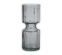 Broste Copenhagen Jarrón de vidrio Hyacint 20 cm Smoked Pearl Dark Grey