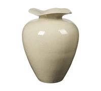 Broste Copenhagen Jarrón Florentina L 44 cm Beige