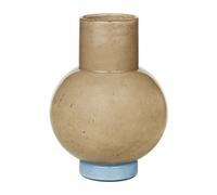 Broste Copenhagen Jarrón Mari 27 cm Taupe-seranity light blue