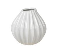 Broste Copenhagen Jarrón Wide ivory 15 cm