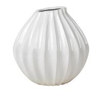Broste Copenhagen Jarrón Wide ivory 25 cm