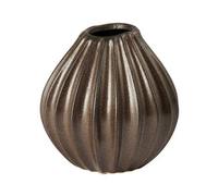 Broste Copenhagen Jarrón Wide S 15 cm Brown