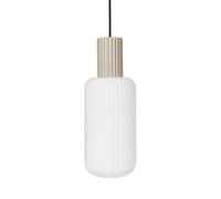 Broste Copenhagen Lámpara colgante Lolly arena-blanco-Ø16 cm