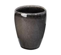broste Copenhagen Nordic Coal - Vaso (cerámica, 8 cm)