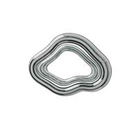 Broste Copenhagen Nordic Sea 14533506 - Posavasos (2 Unidades, cerámica esmaltada, 25 x 19 cm), Color Azul