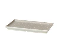 Broste Copenhagen Plato Eli 17.6x20 cm Matte soft light grey dots