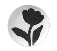 Broste Copenhagen Plato Flora Ø15 cm Black-off white