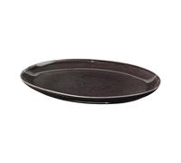 Broste Copenhagen Plato ovalado Nordic Coal 26.5x36.5 cm Charcoal