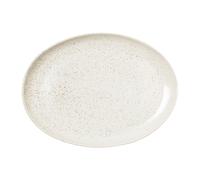 Broste Copenhagen Plato ovalado Nordic Vanilla 35.5 cm Cream with grains