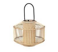 Broste Copenhagen Portavelas Flax bambú grande