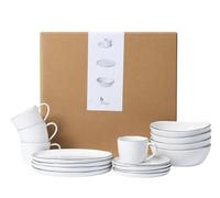 broste Copenhagen Sal Juego de Desayuno, Gres, Blanco