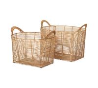 Broste Copenhagen Set de 2 cestas Safi ovaladas Natural