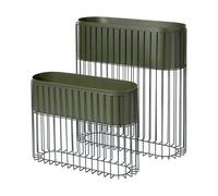 Broste Copenhagen Set de jardineras Fenja Green