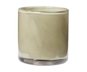 Broste Copenhagen Solai farol para vela Light Green. Ø8 cm