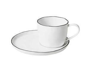 Broste Copenhagen Taza y plato Salt grande. 6.5 cm