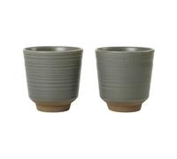 Broste Copenhagen Tazas Miko 15 cl 2-pack Dark green