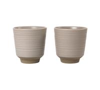 Broste Copenhagen Tazas Miko 15 cl 2-pack Warm grey