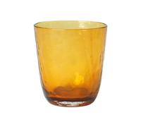 Broste Copenhagen Vaso para beber Hammered 33.5 cl ámbar