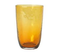 Broste Copenhagen Vaso para beber Hammered 50 cl ámbar