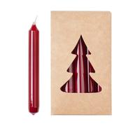 Broste Copenhagen Vela para árbol de Navidad Broste glossy Ø1.2x10.2 cm 20 unidades Burgundy
