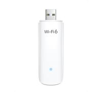 BrosTrend 1800Mbps Adaptador USB WiFi 6, AX1800 Antena WiFi USB, Doble Banda 5GHz (1201Mbps) y 2.4GHz (574Mbps), Adaptador Wi-Fi para PC con USB3.0, Compatible Solo con Windows 11/10, 802.11ax, WPA3