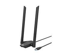BrosTrend 1800Mbps Antena WiFi USB para PC, Adaptador USB WiFi 6 Largo Alcance Doble Banda 5GHz(1201Mbps) y 2.4GHz(574Mbps) 802.11ax Receptor Wi-Fi Inalámbrico con USB3.0, Sólo para Windows 11/10