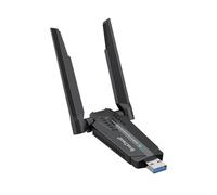 BrosTrend AXE3000 Adaptador WiFi Linux Plug and Play, Tri-Banda WiFi 6E | USB WiFi Linux para Ubuntu, Mint, Fedora, Kali, Debian, openSUSE, Raspberry Pi OS etc. 6GHz y 5GHz y 2.4GHz Receptor WiFi