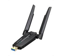 BrosTrend AXE5400 Adaptador WiFi USB para PC Tri-Banda 6GHz y 5GHz y 2.4GHz