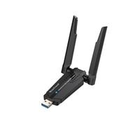 BrosTrend AXE5400 WiFi 6e USB Linux, Adaptador WiFi Linux para Ubuntu, Mint, Debian, Kubuntu, Zorin, Windows 10/11 etc. Raspberry Pi Wi-Fi Dongle Tri-Banda 6GHz / 5GHz /2.4GHz, Antena Wi-Fi para PC