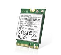 BrosTrend WiFi 6 Tarjeta de Red WiFi para Portátil, 1800Mbps Tarjeta WiFi y Bluetooth 5.2 Doble Banda 5GHz / 2.4GHz, M.2 Inalámbrico Tarjeta WiFi PC Soporte Windows 10/11 (64bit), Vida ÚTI Protección