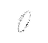 Brosway Anillo de mujer de plata e Infinite White | Colección Fancy - FIW167, 16, Plata de ley, Zirconia cúbica