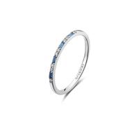 Brosway Anillo de mujer de plata y Freedom Blue | Colección Fancy - FFB136, 12, Plata de ley, Circonita cúbica
