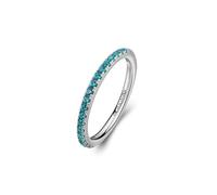 Brosway Anillo para mujer de plata y Aqua Green | Colección Fancy - FAG21, 18, Plata de ley, Aqua Green