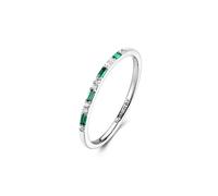 Brosway Anillo para mujer de plata y Life Green | Colección Fancy - FLG149, 14, Plata de ley, Zirconia cúbica