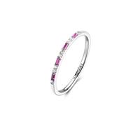 Brosway Anillo para mujer de plata y Passion Ruby | Colección Fancy - FPR144, 14, Plata de ley, Zirconia cúbica