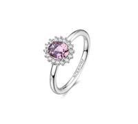 Brosway Anillo para mujer de plata y Tender Pink | Colección Fancy - FTP18, 14, Plata de ley, Tender Pink
