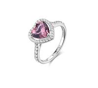 Brosway Anillo para mujer de plata y Tender Pink con símbolo de corazón | Colección Fancy - FTP25, 12, Plata de ley, Tender Pink