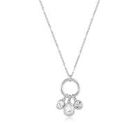 Brosway Collar de mujer de acero con colgantes y cristales, modelo BYM199